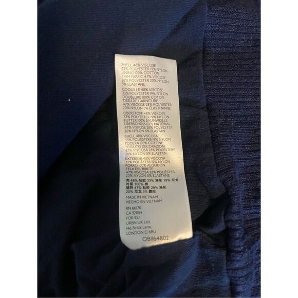 Free People We The Free Navy Blue Cropped Sweater Small - Picture 4 of 4